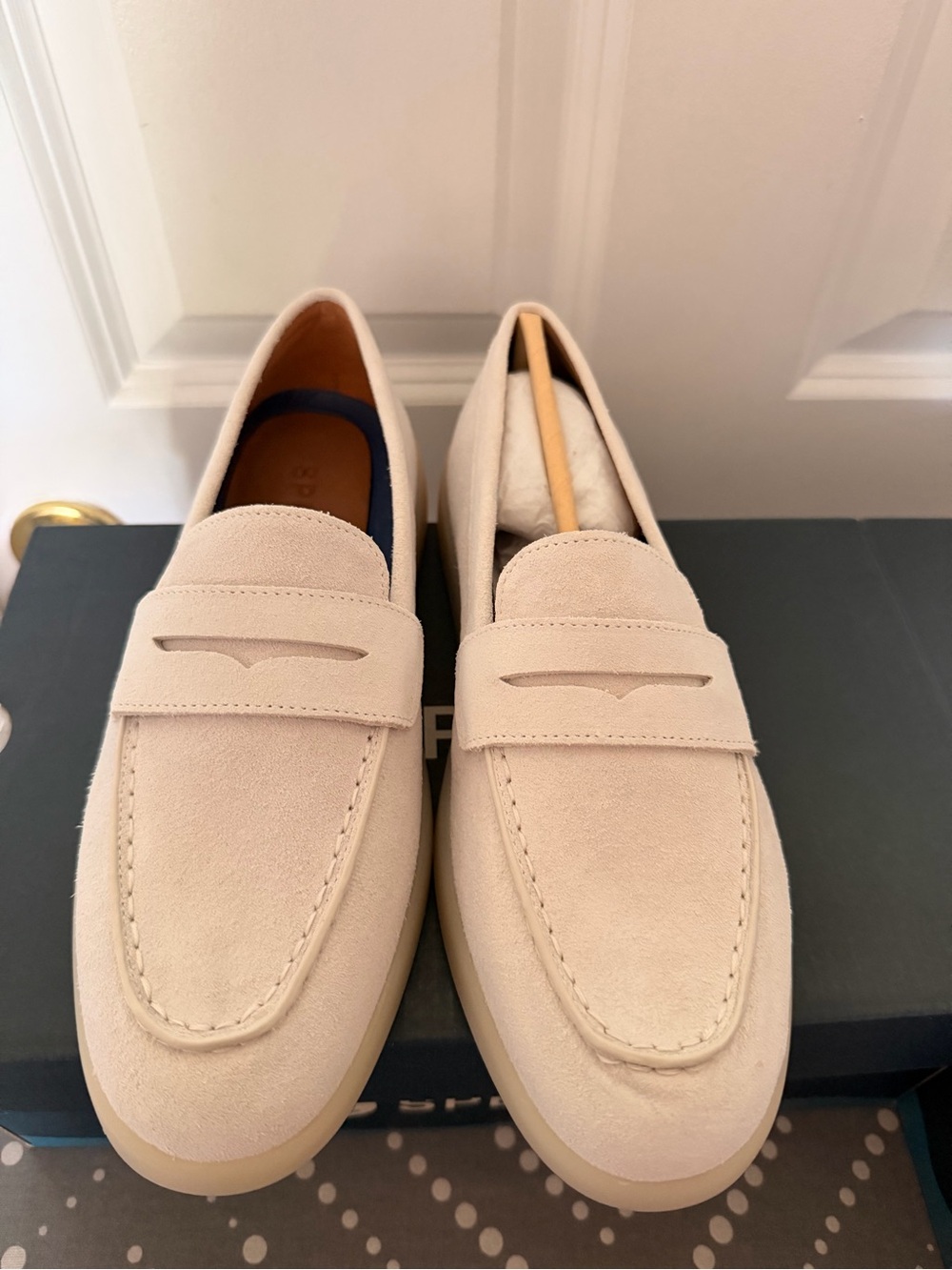 Sperry Cream Suede Penny Loafers - Women’s Slip-On